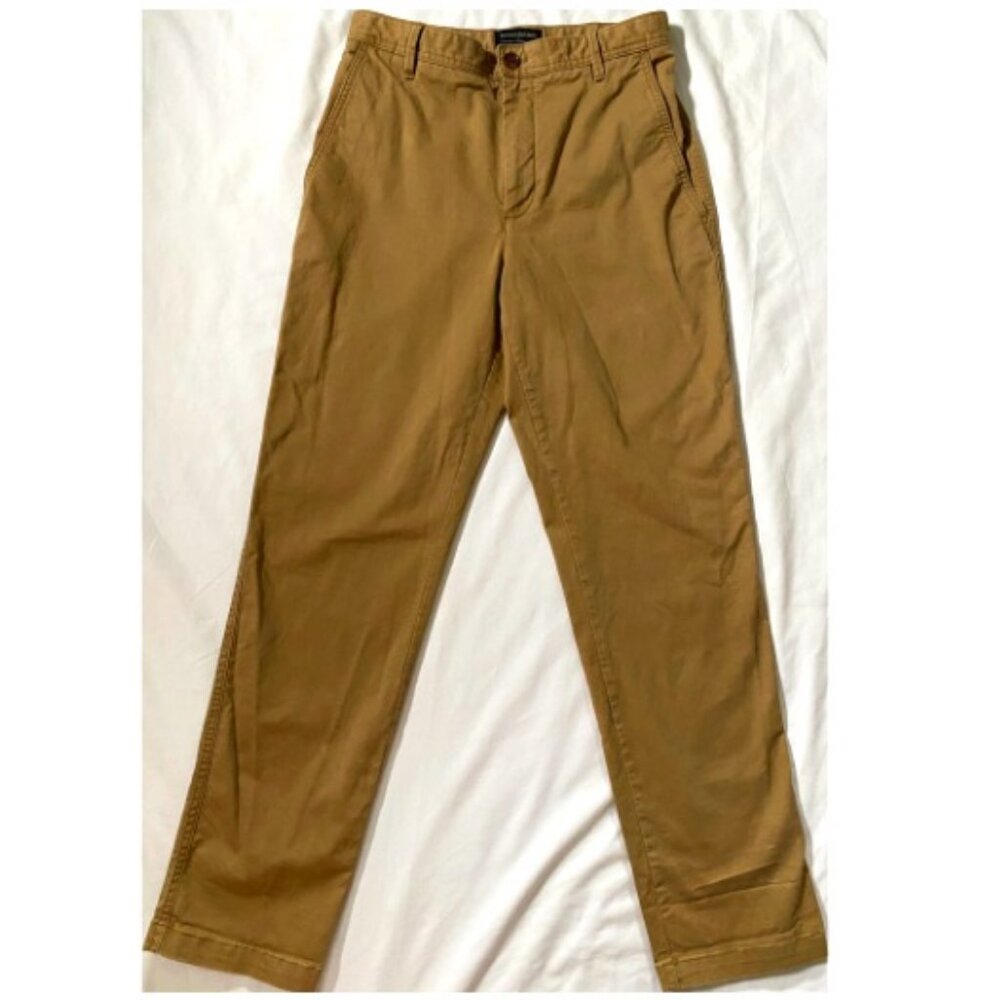 Banana Republic High-Rise Authentic Chino Pants Brown Tan Khaki High-Waisted